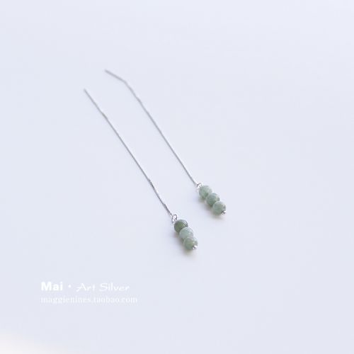 Boucles d'oreilles pendantes Femme ARGENT DE BLE A LA MAIN Argentée - Ref 3097726