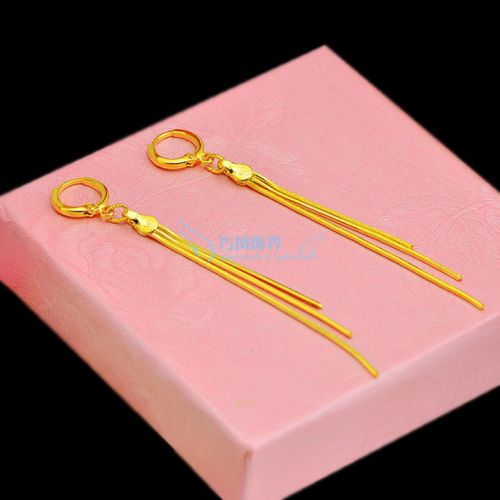 Boucles d'oreilles pendantes Femme SEPT BON HABILLAGE en Alliage argent plaque or - Ref 3097735