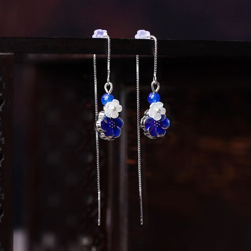 Boucles d'oreilles pendantes Femme Argentée - Ref 3097746