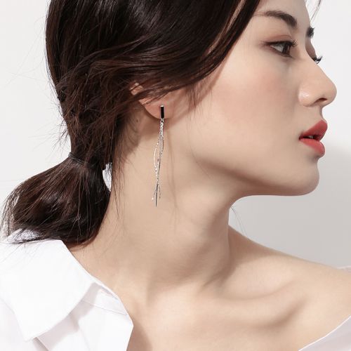 Boucles d'oreilles pendantes Femme Argentée - Ref 3097758