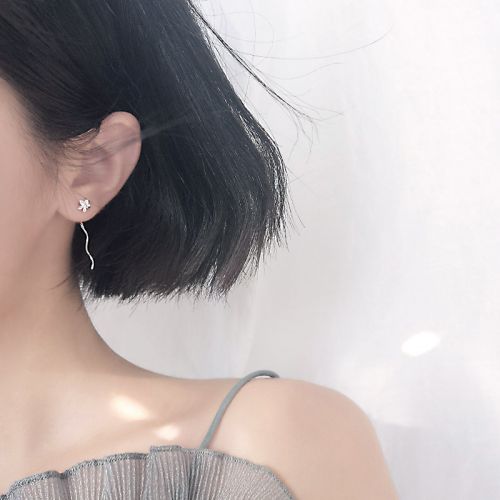 Boucles d'oreilles pendantes Femme Argentée - Ref 3097759