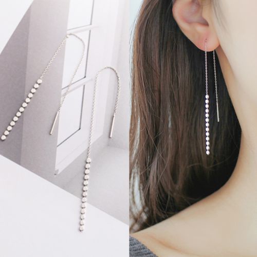 Boucles d'oreilles pendantes Femme Argentée - Ref 3097765