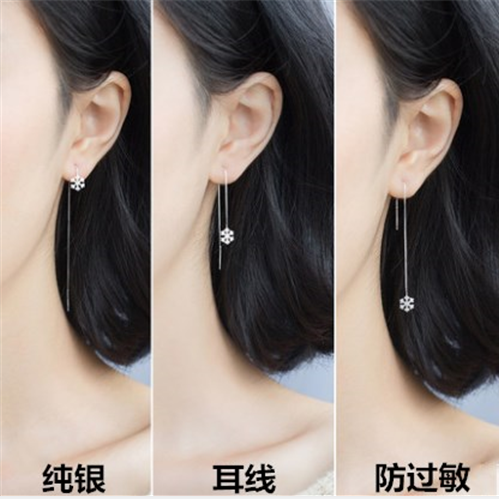 Boucles d'oreilles pendantes Femme Argentée - Ref 3097766