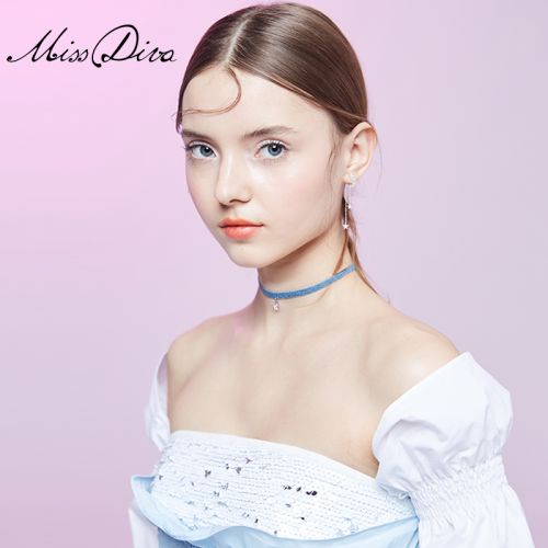 Boucles d'oreilles pendantes Femme MISS DIVA en Alliage argent plaque or - Ref 3097773