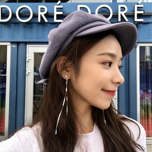 Boucles d'oreilles pendantes Femme en Alliage argent plaque or - Ref 3097819