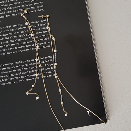 Boucles d'oreilles pendantes en Nacre - Ref 3097829
