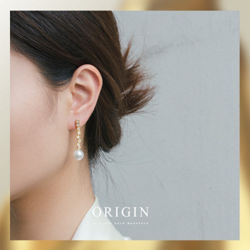 Boucles d'oreilles pendantes Femme en Alliage argent plaque or - Ref 3097840