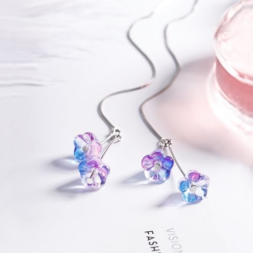 Boucles d'oreilles pendantes Femme Argentée - Ref 3097853