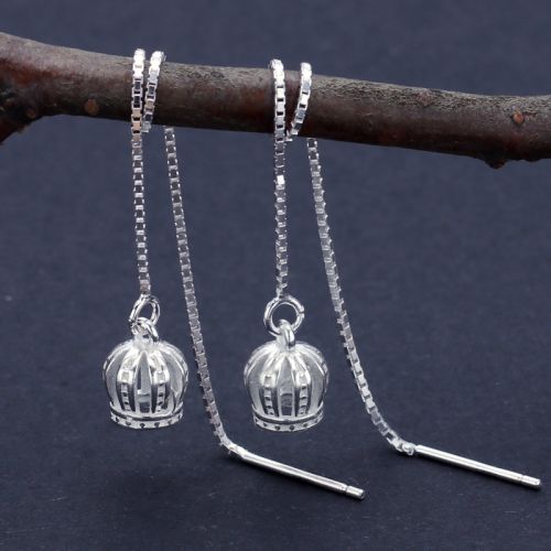 Boucles d'oreilles pendantes Femme Argentée - Ref 3097858