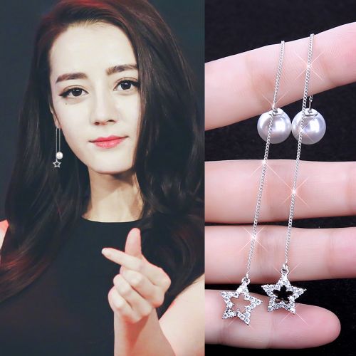 Boucles d'oreilles pendantes Femme Argentée - Ref 3097859