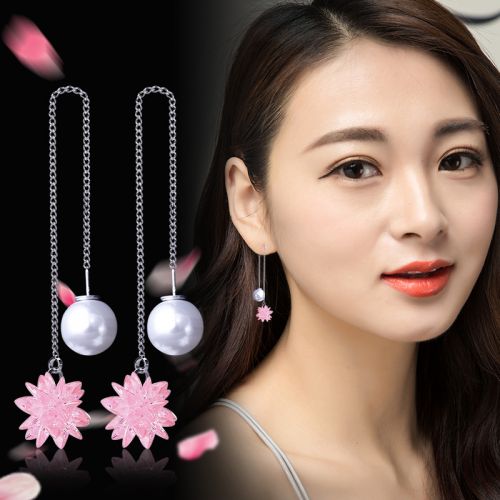 Boucles d'oreilles pendantes Femme Argentée - Ref 3097862