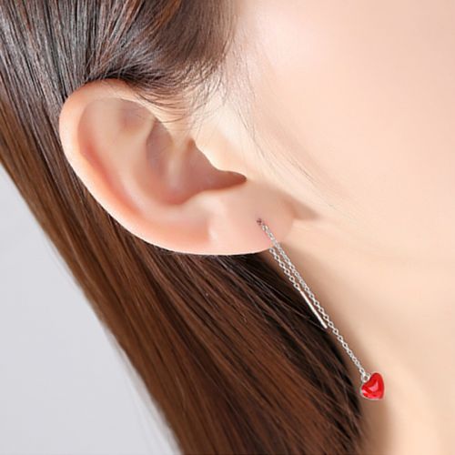 Boucles d'oreilles pendantes Femme en Alliage argent plaque or - Ref 3097863