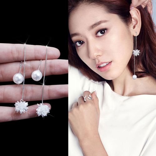 Boucles d'oreilles pendantes Femme Argentée - Ref 3097865