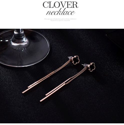 Boucles d'oreilles pendantes Femme en Alliage argent plaque or - Ref 3097954