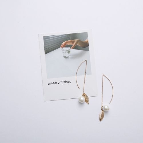 Boucles d'oreilles pendantes en Alliage argent plaque or - Ref 3097965
