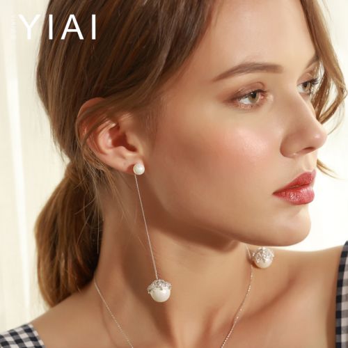 Boucles d'oreilles pendantes Femme en Alliage argent plaque or - Ref 3097967