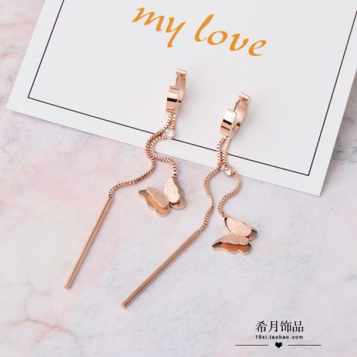 Boucles d'oreilles pendantes Femme en Acier au titane - Ref 3097969