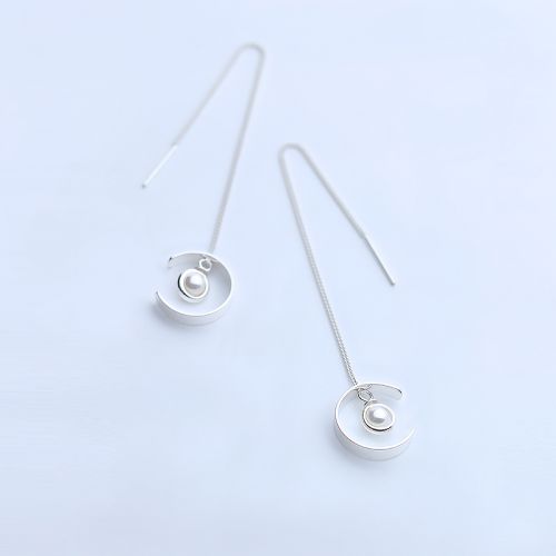 Boucles d'oreilles pendantes Femme Argentée - Ref 3097984