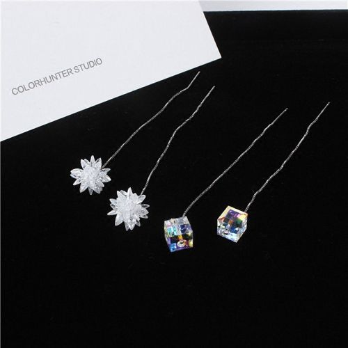 Boucles d'oreilles pendantes Femme Argentée - Ref 3097986