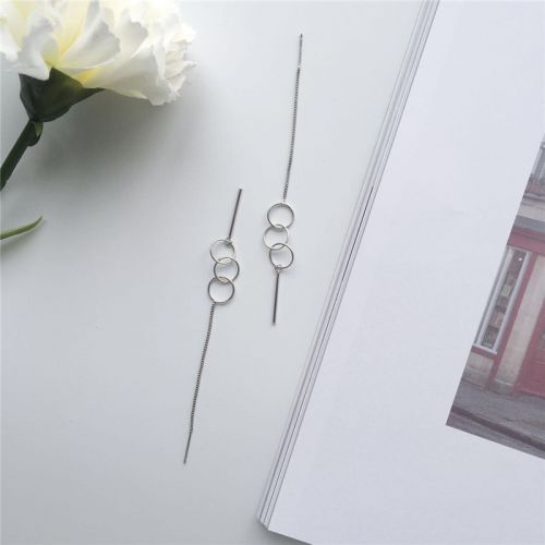 Boucles d'oreilles pendantes Femme Argentée - Ref 3097992