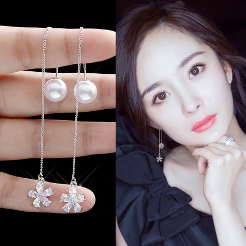 Boucles d'oreilles pendantes Femme Argentée - Ref 3097994