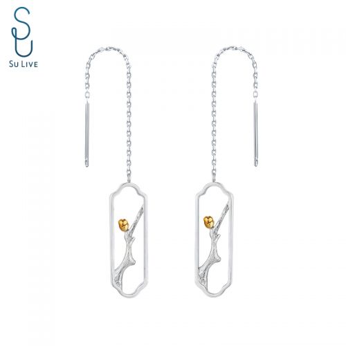 Boucles d'oreilles pendantes Femme LIVE Argentée - Ref 3098007