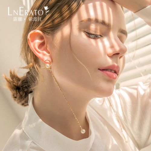 Boucles d'oreilles pendantes Femme LNERATO en Nacre - Ref 3098043