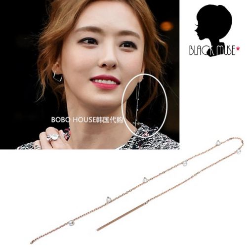 Boucles d'oreilles pendantes Femme BLACKMUSE Argentée - Ref 3098047