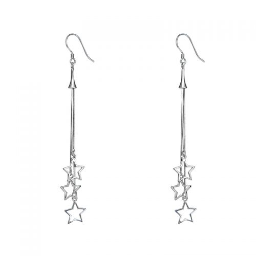 Boucles d'oreilles pendantes Femme CAMPC Argentée - Ref 3098050