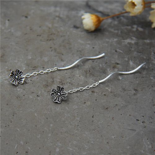Boucles d'oreilles pendantes Femme Argentée - Ref 3098056