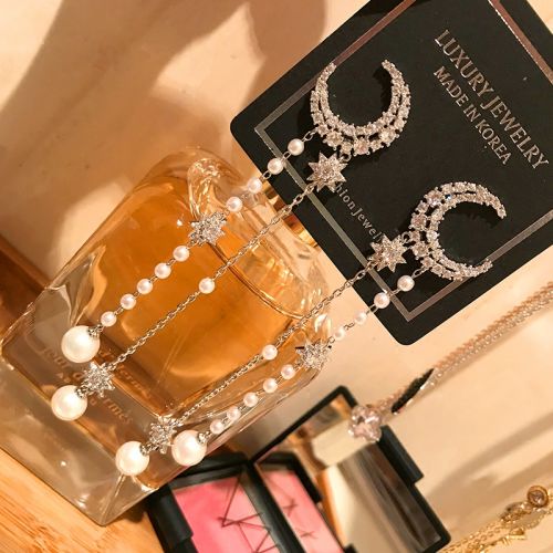 Boucles d'oreilles pendantes en Matiere mixte - Ref 3098062