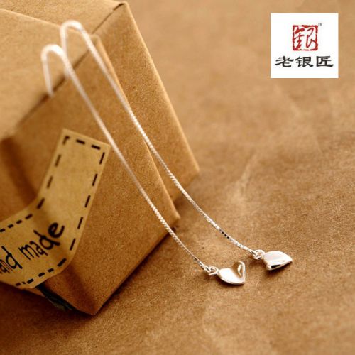 Boucles d'oreilles pendantes Couple Argentée - Ref 3098064