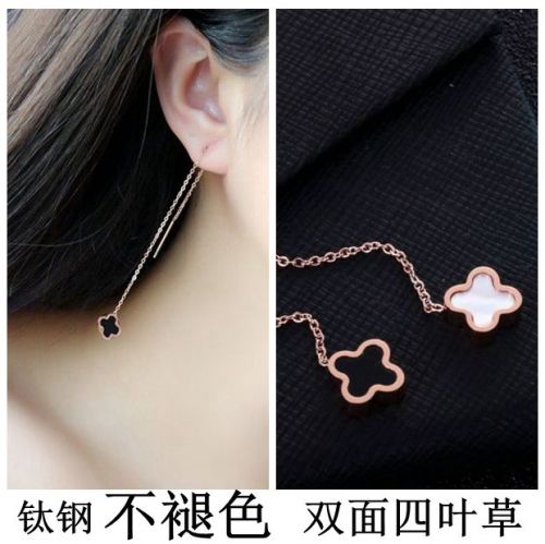 Boucles d'oreilles pendantes Femme en Acier au titane - Ref 3098065