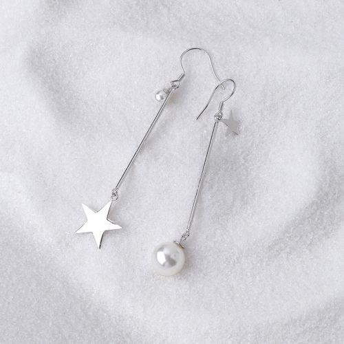Boucles d'oreilles pendantes Femme CAMPC Argentée - Ref 3098072