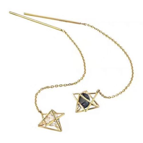 Boucles d'oreilles pendantes Argentée - Ref 3098083