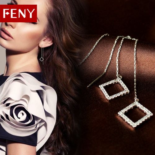 Boucles d'oreilles pendantes Femme FENY en Alliage argent plaque or - Ref 3098085