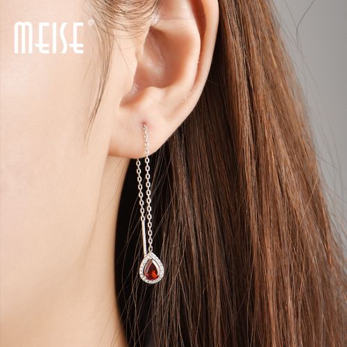 Boucles d'oreilles pendantes Femme Argentée - Ref 3098097