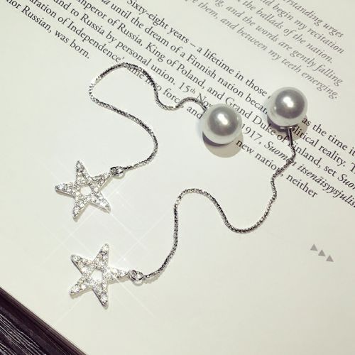 Boucles d'oreilles pendantes en Alliage argent plaque or - Ref 3098100