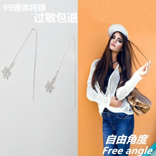 Boucles d'oreilles pendantes Femme Argentée - Ref 3098118