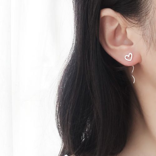 Boucles d'oreilles pendantes Femme Argentée - Ref 3098129