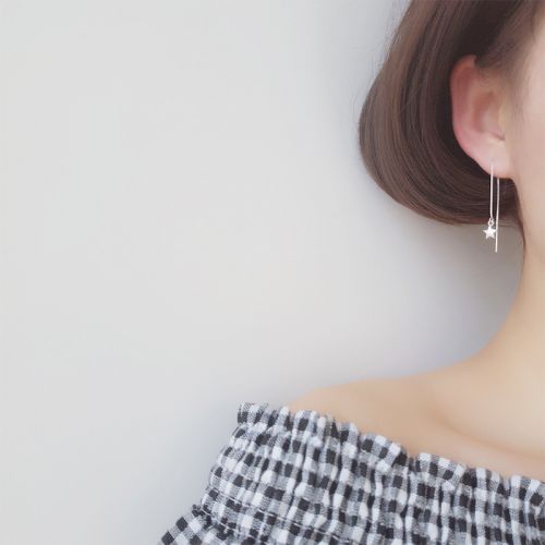 Boucles d'oreilles pendantes Femme Argentée - Ref 3098135