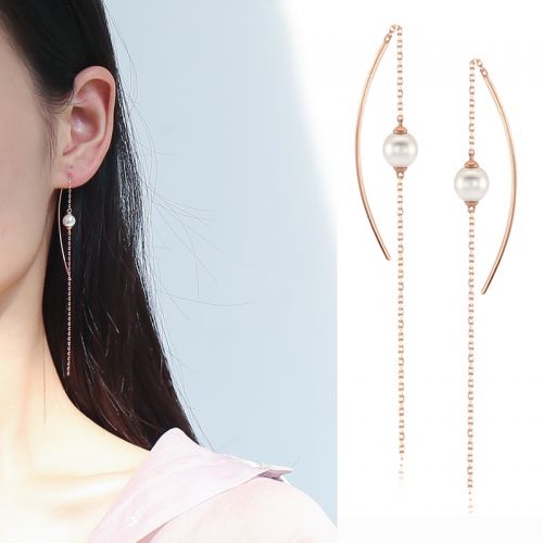 Boucles d'oreilles pendantes Femme Argentée - Ref 3098138