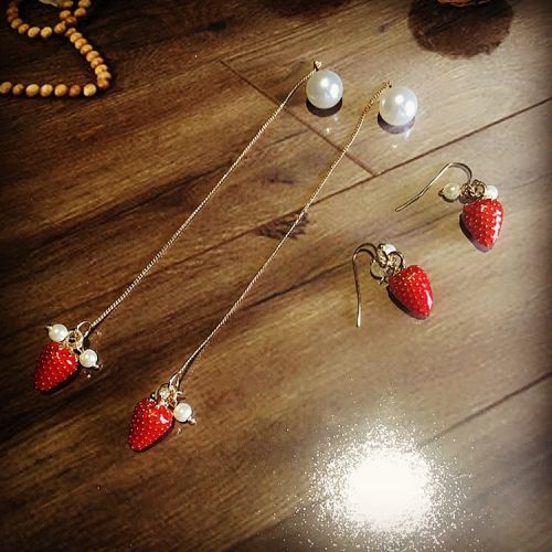 Boucles d'oreilles pendantes Femme en Alliage argent plaque or - Ref 3098167