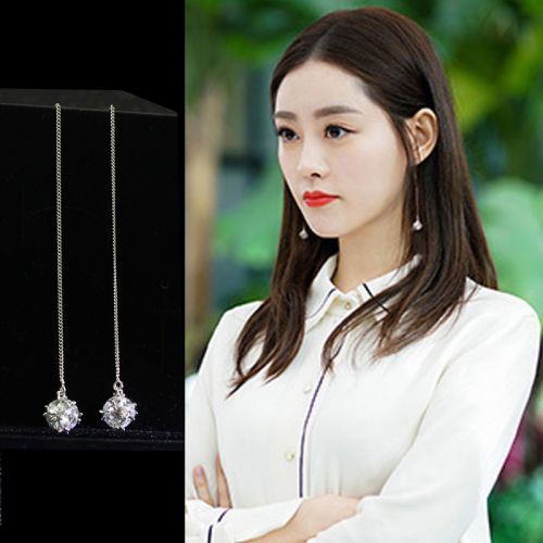 Boucles d'oreilles pendantes Femme Argentée - Ref 3098172