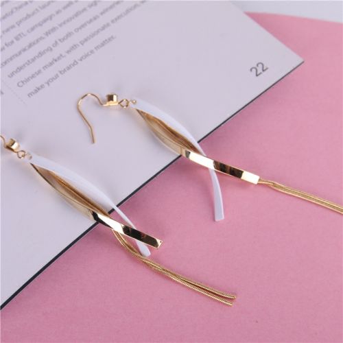 Boucles d'oreilles pendantes Femme en Alliage argent plaque or - Ref 3098183
