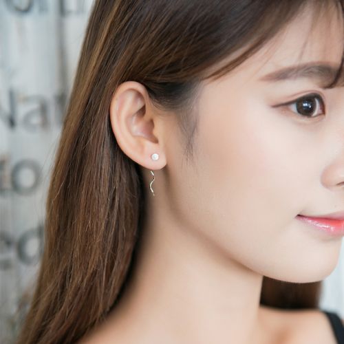 Boucles d'oreilles pendantes Femme Argentée - Ref 3098188