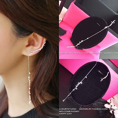 Boucles d'oreilles pendantes Femme Argentée - Ref 3098197