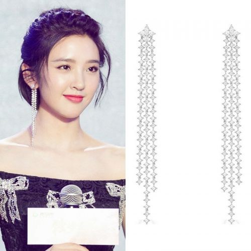 Boucles d'oreilles pendantes Femme Argentée - Ref 3098205