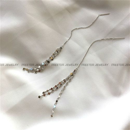 Boucles d'oreilles pendantes Argentée - Ref 3098211