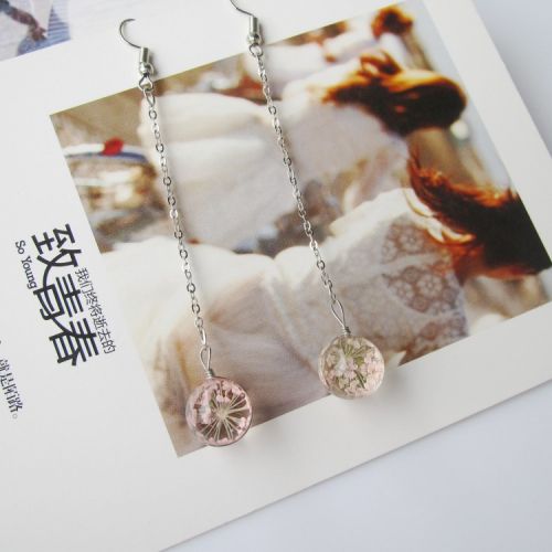 Boucles d'oreilles pendantes Femme en Matiere mixte - Ref 3098250